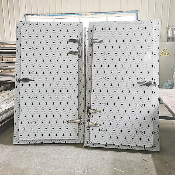 Puerta de cámara frigorífica rápida para procesamiento de alimentos con hoja